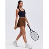 PINSPARK Tennis Skorts for Women High Waist Pleated Pickleball Skirts
