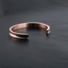Hair Tie Bracelet High Polishing Stainless Steel Grooved Cuff Bangle