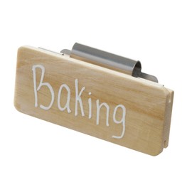 iDesign Wood Clip-On Labels for Storage Bins, Set of 3, The Rosanna Pansino Collection – 3.25” L x 2.5” W x 2.5” H, Natural