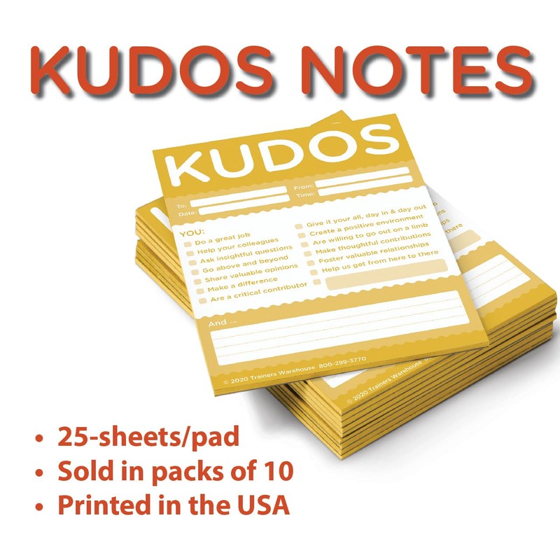 Kudos Notes Assorted Set of 5 Styles | Give Kudos