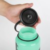 Nalgene Tritan Wide Mouth BPA-Free Water Bottle, Glows Green, 33