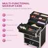 Udorich Rolling Makeup Case for Travel, Large Storage with Lockable