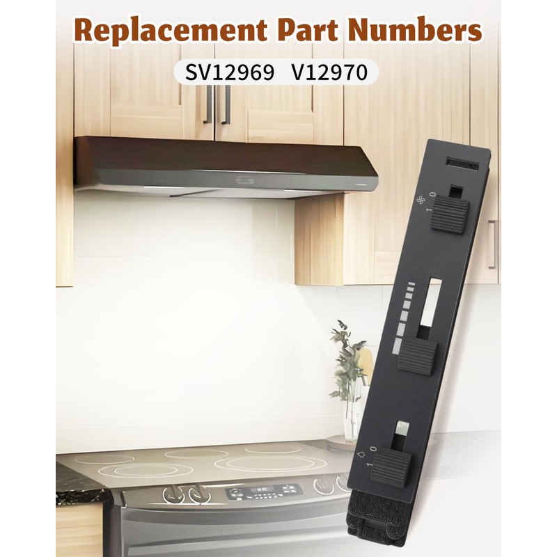 SV12969 Range Hood Switch Fit for Broan Replacement Switch，Fit for