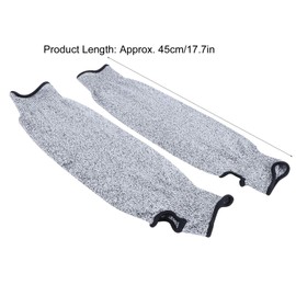 1 Pair of 45 cm Arm Protection Covers, 5 Degree of Protection, Cut Resistant Safety Arm Protection, Excellent Wear Resistance and Cut Resistance, for Gardening, Cut Protection, Food Service, Wood Cuts