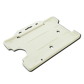 ID Card It 10 x ID Card Pass Badge Holder for Lanyards and Retractable Reels (White)