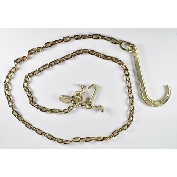 Hi-Gear Long Shank J Hook Tow Chain 5/16" x 10'