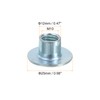 sourcing map M10 T-Nuts, 24pcs Carbon Steel Tee Nut Round