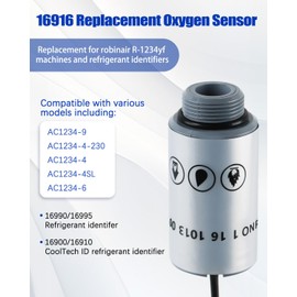 Ryansunoro 16916 Oxygen Sensor for R-1234yf - Compatible with Robinair R-1234yf, 16990/16995 Refrigerant Identifiers for AC1234-4, AC1234-4SL, AC1234-4-230, AC1234-6, 1234-9 Recycle & Recharge Machine