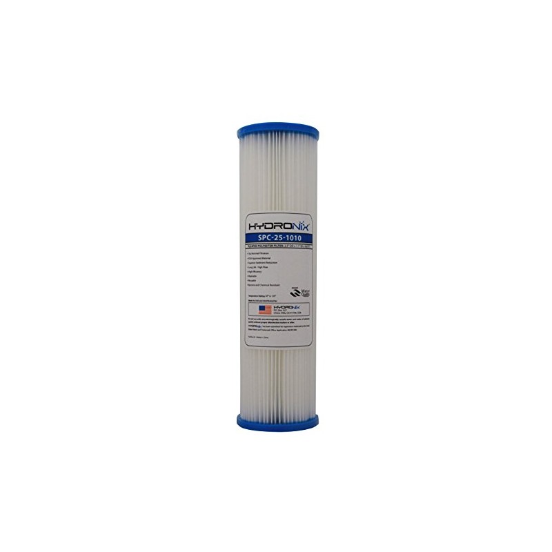 Hydronix SPC-25-1010 Filtro de agua universal plisado para sedimentos para