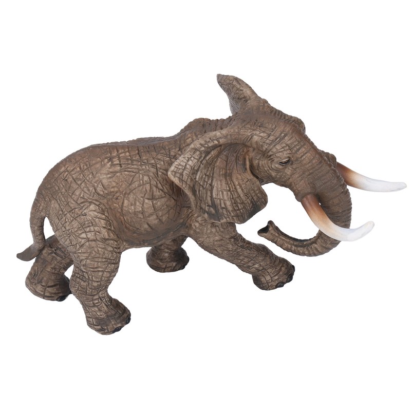 Elephant Figurine Model Vivid Details High Simulation Elephant Model Ornament