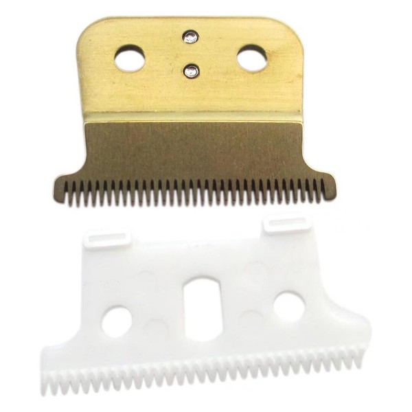 Carbon Steel Blade Trimmer Gold Replacement T-Blade for Andis T