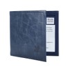 Blue Badge Co Italian Leather Parking Wallet in Navy Blue