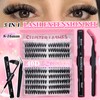 200 Pieces DIY Eyelash Extensions Set, 8-16 mm, Mixed Fluffy