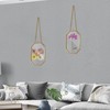 Mini Brass Wall Hanging Photo Frame, 4x6 Inches Glass Hanging