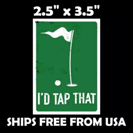 Golf Sticker. Golfing Green Car Bumper Rambler Cup Vinyl Sticker Decal 4"