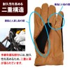 Klaus Riding Gloves, Waffle Leather Gloves, KE5 (Black x Caramel