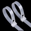 HOTUN 100 Pcs Reusable Releasable Adjustable Nylon Cable Zip Ties(8