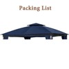 11X13 Replacement Cover Fit for SunNest Moorehead Domed Gazebo (11X13