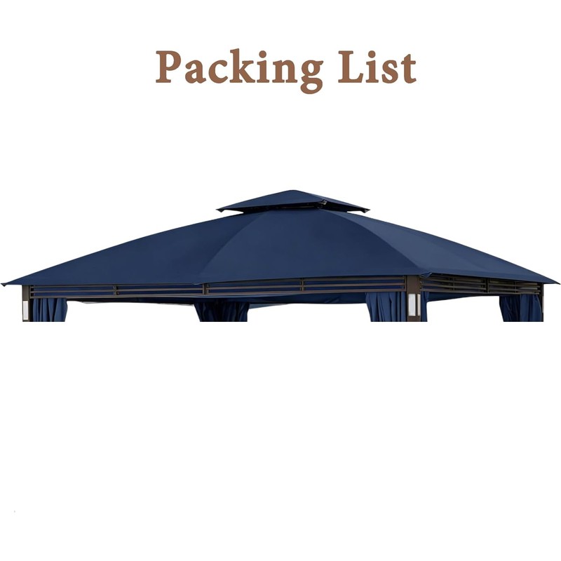 11X13 Replacement Cover Fit for SunNest Moorehead Domed Gazebo (11X13