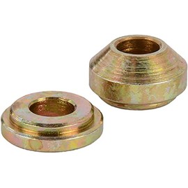 JEGS Steel Carburetor Linkage Bushing | 1/4 “ Non-Thread | Allows the Fitting of a 1/4" Fastener to the 1/2" Diameter Hole | Total Combined Thickness: 1/2"