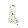 NEXAVENT 6 Pack Christmas Stockings Large 20.5’’White Xmas Stocking with