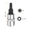 sourcing map 3pcs T20 Torx Bit Socket 1/4" Square Drive
