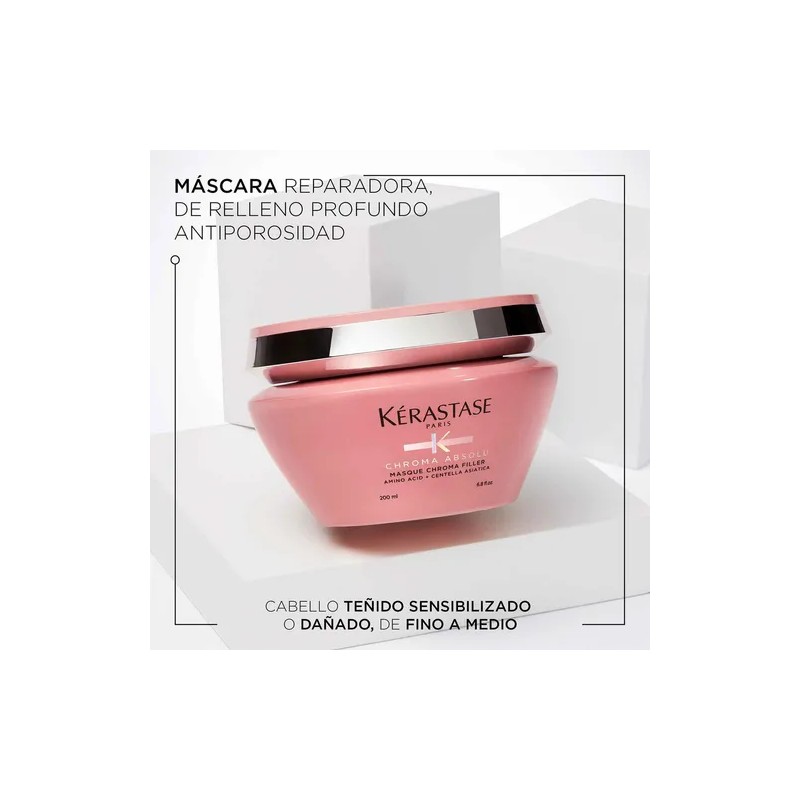 Mascarilla Krastase Chroma Absolu Cabello Teido 200 Ml