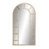 Deco 79 Metal Room Wall Mirror Arched Window Pane Entryway