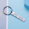 You’ll Always Be My Person Stainless Steel Rectangle Keychain Keyring