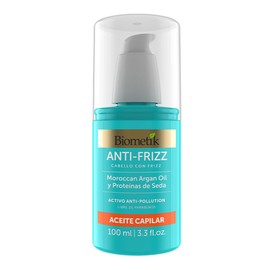 Biometik Anti-Frizz, Aceite Capilar, Rellena las Puntas para un Cabello más Largo sin Puntas Abiertas, Máximo Control de Frizz, con Argán Oíl y Proteínas de Seda, 100 ml