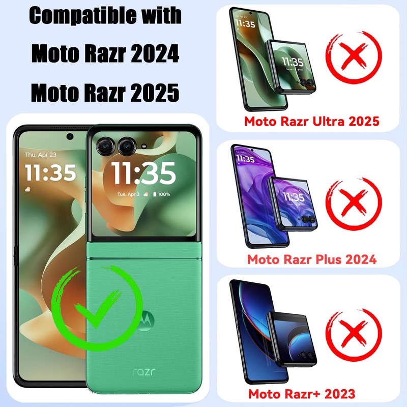 3 Pack for Motorola Razr 2025/2024 Screen Protector,[3 Main Screen