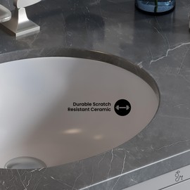 Swiss Madison SM-UM629 Plaisir 16.5 Oval Under-Mount Bathroom Sink
