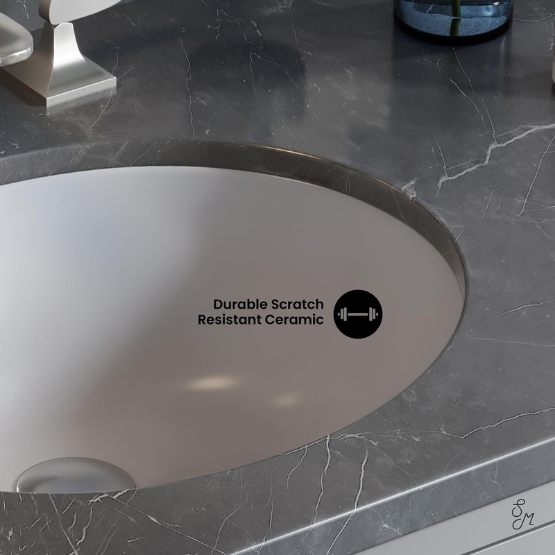 Swiss Madison SM-UM629 Plaisir 16.5 Oval Under-Mount Bathroom Sink