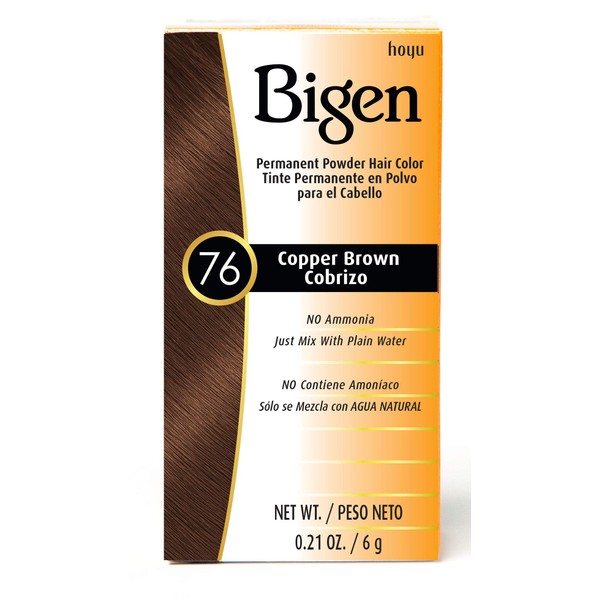 #76 Copper Brown Bigen Permanent Powder - 12 Pack
