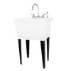 Utility Sink Laundry Tub with Gooseneck Faucet by JS Jackson