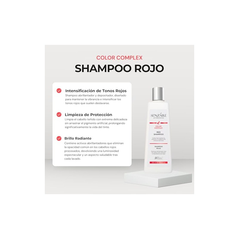 SHAMPOO MATIZADOR ROJO DE 300ML SIN SULFATOS