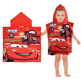 RXSPOYLY Badeponcho Kinder mit Kapuze, 50 x100 cm Strandponcho Kinder, Mikrofaser Handtuch Kinder, Wasserabsorbierend, Schnell Trocknend, Weich, für Mädchen Jungen(A)