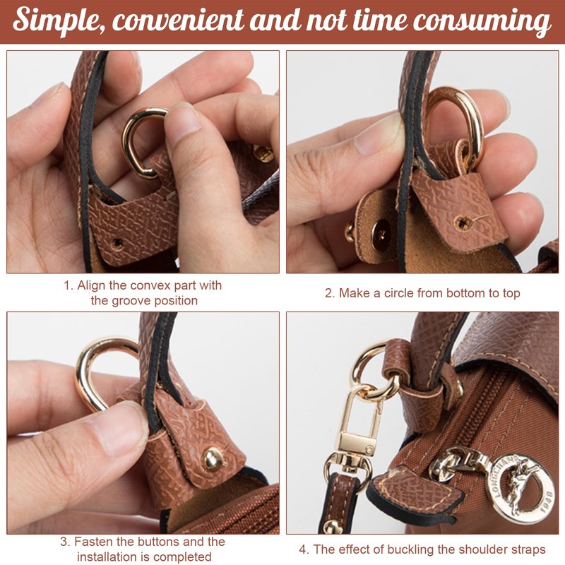 Weploda Leather Shoulder Strap for Mini Bag, Slim Shoulder Strap