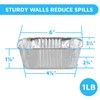 MontoPack Aluminum Mini Disposable Loaf Pans | Deep Half Size