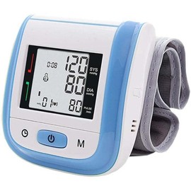Medidores digitales de Presión, PressuColors, MXPUO-001, 1pza, Azul, LCD, 2 Pilas AAA, 135 a 195mm Diámetro Muñeca                                    