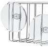 iDesign Shower Caddy Suction, Bathroom Metal Storage Shelf with Vacuum