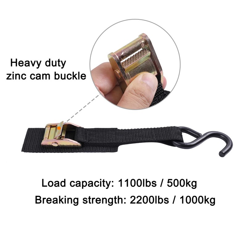 Ayaport Cam Buckle Tie Down Straps 10 feet 2200lbs Break