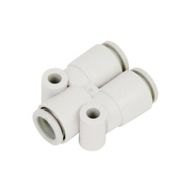 SK11 One-Touch Pipe Fitting Union Wy for 0.3 inch (8 mm) Hose KQ2U08-00A