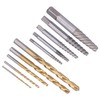 10Pcs Screw Extractor Drill Bit 4241 HSS Left Hand Damaged