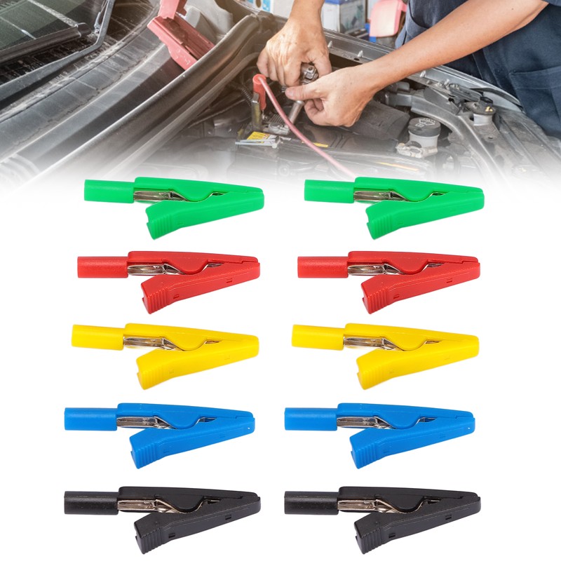 Electrical Wire Test Clips Clamps 30V‑60V Maximum10A 6mm/0.24in Open for
