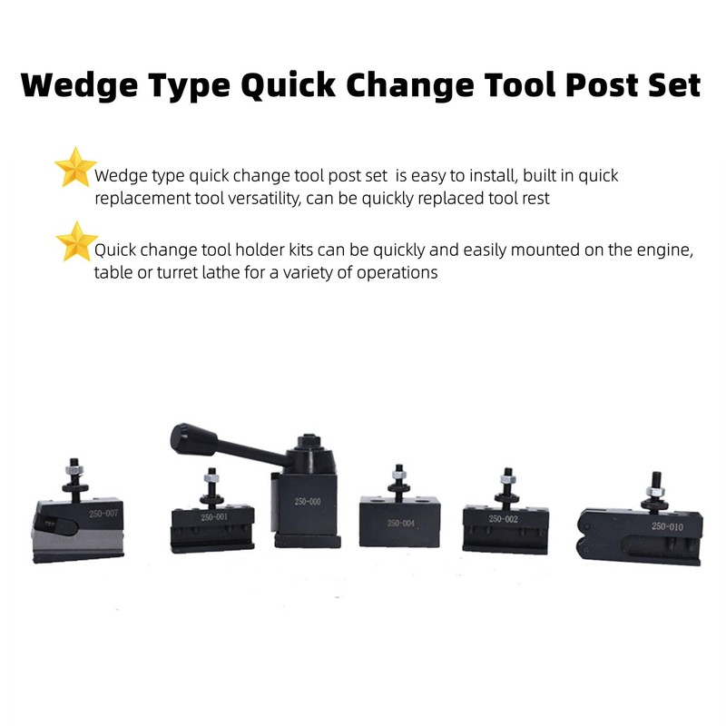 OXA Tool Post Set 250-000 Wedge Type Quick Change Tool