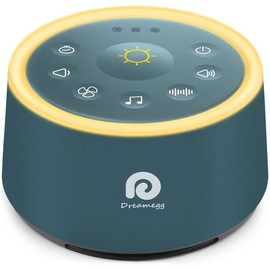 Dreamegg D1 Sound Machine - White Noise Machine with Night Light for Sleeping, High Fidelity Sounds, Timer & Memory Feature, Sound Machine for Adults, Home, Office, Travel - Color: Navy Blue