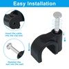 Dijedev 200Pcs Nail in Cable Clips, 7mm Cable Wire Clips,