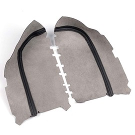 G-PLUS Black Leather Front Door Panel Center Consoles Armrest Cover Replacement for Honda Pilot 2009 2010 2011 2012 2013