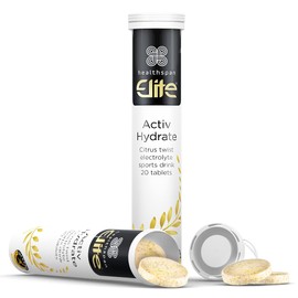 Healthspan Elite Activ Hydrate (40 Effervescent Tablets) | Citrus | All Blacks Official Partner | Calcium, Magnesium, Potassium & Sodium | Hydrate & Replenish Minerals | Vegan